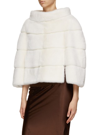 Front View - Click To Enlarge - FABIO GAVAZZI - Collared Mink Fur Cape