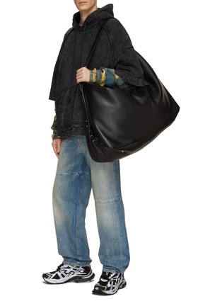 Figure View - Click To Enlarge - JUUN.J - Large Leather Hobo Bag