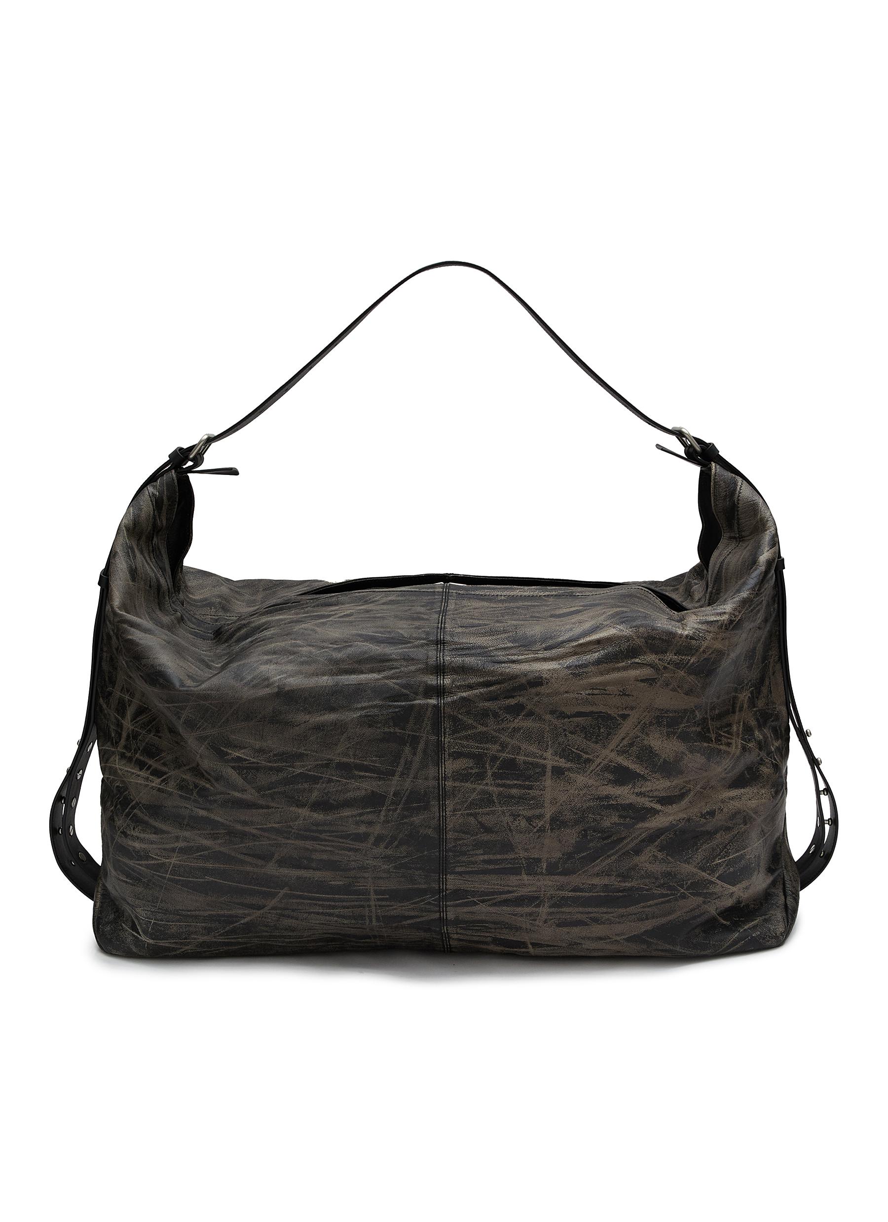 JUUN.J Large Leather Hobo Bag Men Lane Crawford