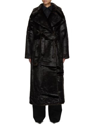 Main View - Click To Enlarge - THE FRANKIE SHOP - Joni Faux Fur Coat