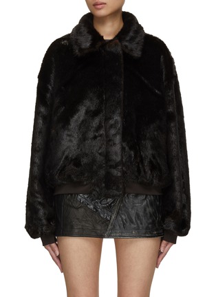 Main View - Click To Enlarge - THE FRANKIE SHOP - Pam Faux Fur Bomber