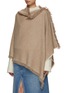 Front View - Click To Enlarge - INVERNI - Cashmere Wool Knit Poncho