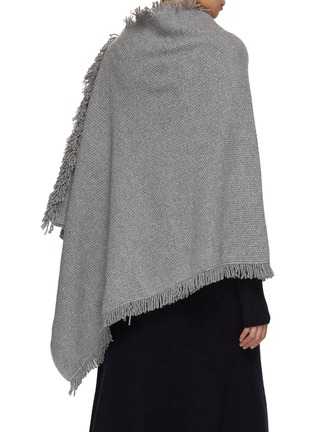 Back View - Click To Enlarge - INVERNI - Cashmere Wool Knit Poncho