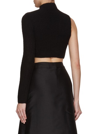 Back View - Click To Enlarge - RUOHAN - Calla Asymmetrical Sleeve Knit Top