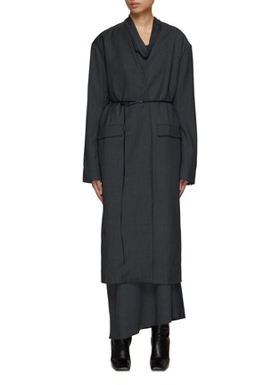 RUOHAN | Opalina Tie Waist Tailored Long coat