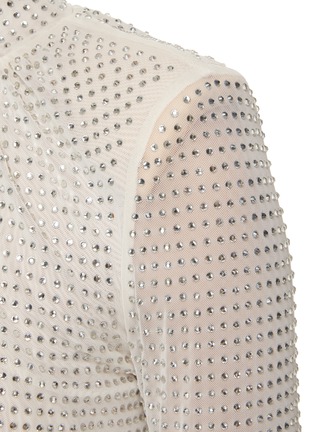  - SELF-PORTRAIT - Rhinestone Embellished Mesh Top
