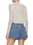 Back View - Click To Enlarge - SELF-PORTRAIT - Rhinestone Embellished Mesh Top