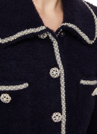  - SELF-PORTRAIT - Pearl and Crystal Embellished Knit Cardigan