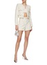 Figure View - Click To Enlarge - SELF-PORTRAIT - Belted Bouclé Shorts