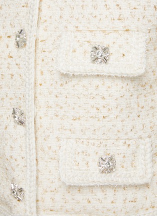 SELF-PORTRAIT | Crystal Embellished Buttons Bouclé Jacket | Women ...