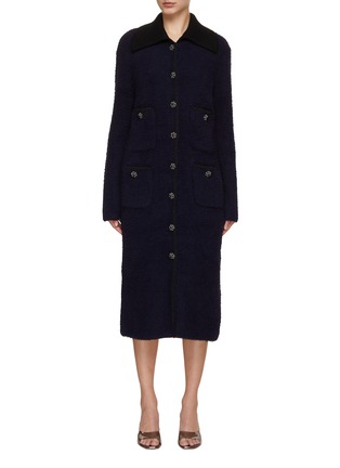 Main View - Click To Enlarge - SELF-PORTRAIT - Button Up Longline Cardigan