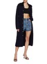 Figure View - Click To Enlarge - SELF-PORTRAIT - Button Up Longline Cardigan