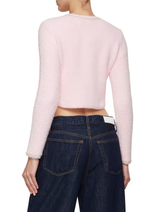 Back View - Click To Enlarge - SELF-PORTRAIT - Pearl and Crystal Embellished Knit Top