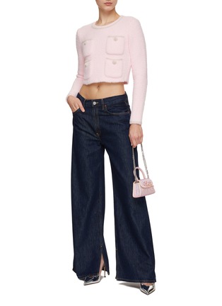 Figure View - Click To Enlarge - SELF-PORTRAIT - Pearl and Crystal Embellished Knit Top