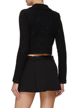Back View - Click To Enlarge - SELF-PORTRAIT - Sequin Embellished Knit Jacket