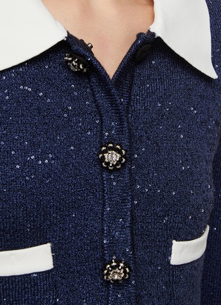  - SELF-PORTRAIT - Contrast Collar Cardigan