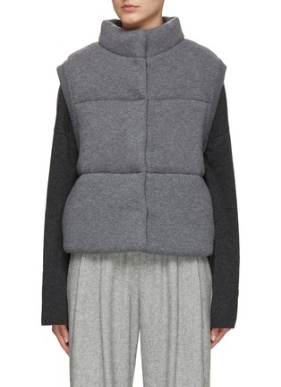 Main View - Click To Enlarge - LE KASHA - Cashmere Knit Puffer Vest