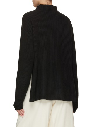 Back View - Click To Enlarge - LE KASHA - Side Slit Organic Cashmere Sweater