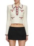 Main View - Click To Enlarge - SELF-PORTRAIT - Sequined Cropped Knit Top