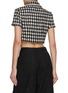 Back View - Click To Enlarge - SELF-PORTRAIT - Chequered Bouclé Cropped Top