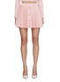 Main View - Click To Enlarge - SELF-PORTRAIT - Crystal Embellished Pleated Mini Skirt