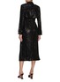 Back View - Click To Enlarge - SELF-PORTRAIT - Belted Sequin Embellished Trench Coat