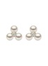 Main View - Click To Enlarge - YOKO LONDON - Trend Diamond Pearl 18K Gold Stud Earrings