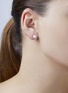 Detail View - Click To Enlarge - YOKO LONDON - Trend Diamond Pearl 18K White Gold Earrings