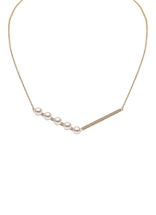 Main View - Click To Enlarge - YOKO LONDON - Trend Diamond Pearl 18K Gold Necklace