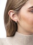 Detail View - Click To Enlarge - YOKO LONDON - Eclipse 18K Gold Diamond Akoya Pearl Earrings