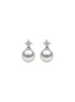 Main View - Click To Enlarge - YOKO LONDON - Classic 18K Gold Diamond Akoya Pearl Earrings