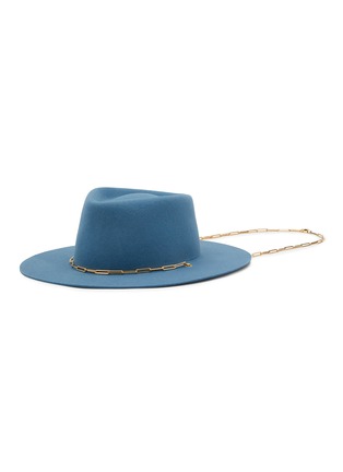 Main View - Click To Enlarge - VAN PALMA - Gold-plated Chain Fedora Hat