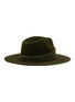 Figure View - Click To Enlarge - VAN PALMA - Faux Shearling Detail Fedora Hat