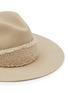 Detail View - Click To Enlarge - VAN PALMA - Faux Shearling Detail Fedora Hat