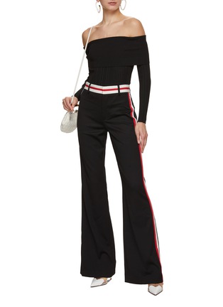 Figure View - Click To Enlarge - ALICE & OLIVIA - Oliver Wide Leg  Flared Pants
