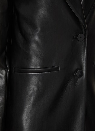  - ALICE & OLIVIA - Fierro Vegan Leather Long Blazer