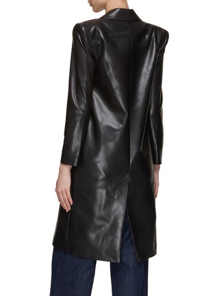 Back View - Click To Enlarge - ALICE & OLIVIA - Fierro Vegan Leather Long Blazer