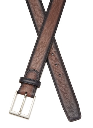 Detail View - Click To Enlarge - MAGNANNI - Rugo Grained Leather Belt