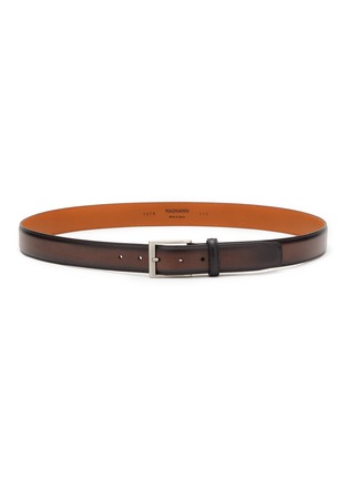 Main View - Click To Enlarge - MAGNANNI - Rugo Grained Leather Belt