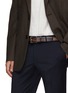 Figure View - Click To Enlarge - MAGNANNI - Rugo Grained Leather Belt