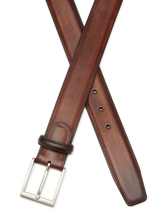 Detail View - Click To Enlarge - MAGNANNI - Hand Antiqued Leather Belt