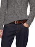 Figure View - Click To Enlarge - MAGNANNI - Hand Antiqued Leather Belt
