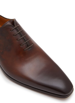 Detail View - Click To Enlarge - MAGNANNI - Wave Graphic Leather Oxford Shoes