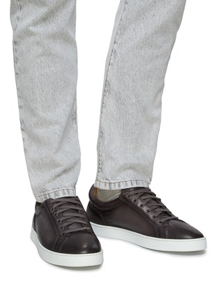 Figure View - Click To Enlarge - MAGNANNI - Cowes Leather Tennis Sneakers