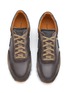 Detail View - Click To Enlarge - MAGNANNI - Suede Panel Leather Sneakers