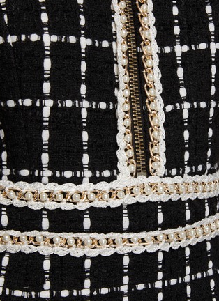  - ALICE & OLIVIA - Ellis Pearl Crochet Trim Dress