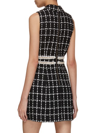 Back View - Click To Enlarge - ALICE & OLIVIA - Ellis Pearl Crochet Trim Dress