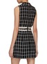 Back View - Click To Enlarge - ALICE & OLIVIA - Ellis Pearl Crochet Trim Dress