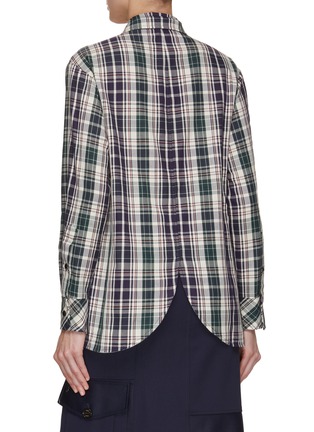 Back View - Click To Enlarge - EENK - Tie Neck Shirt
