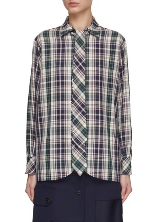 Main View - Click To Enlarge - EENK - Tie Neck Shirt